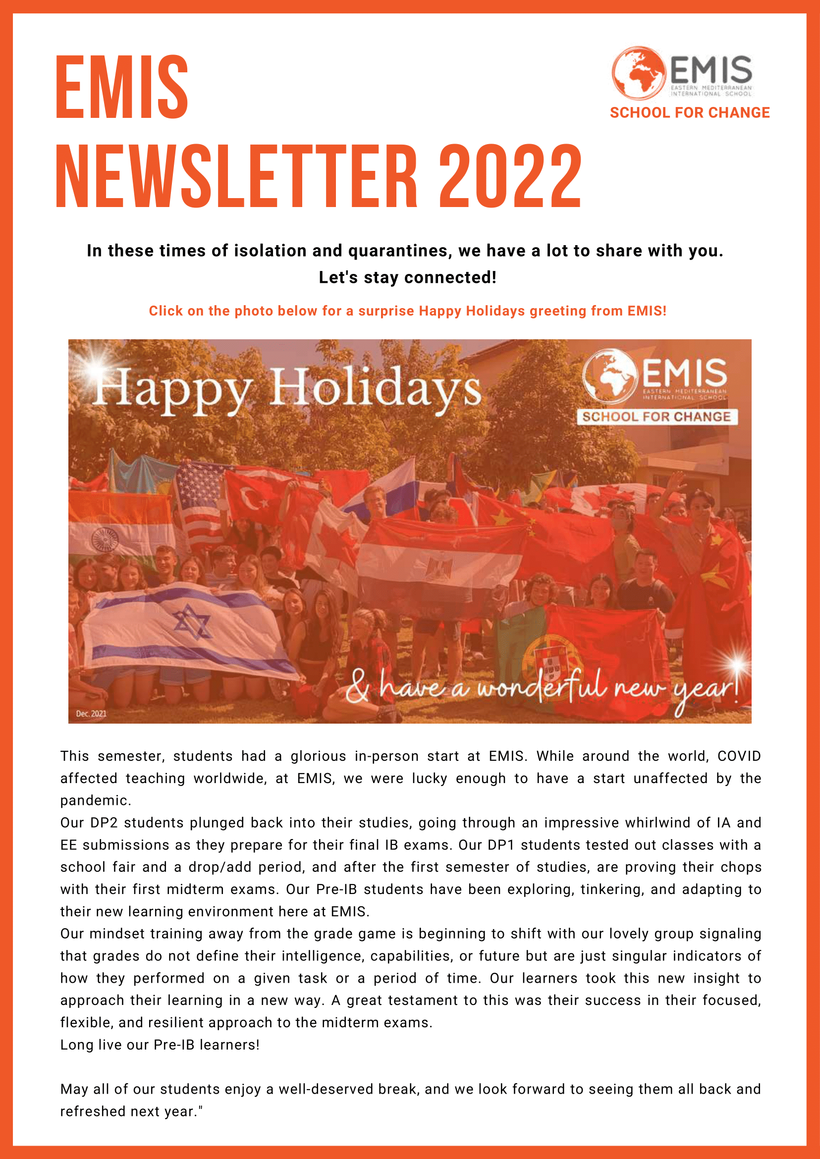 EMIS Newsletter 2022